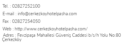 Hotel Pasha erkezky telefon numaralar, faks, e-mail, posta adresi ve iletiim bilgileri